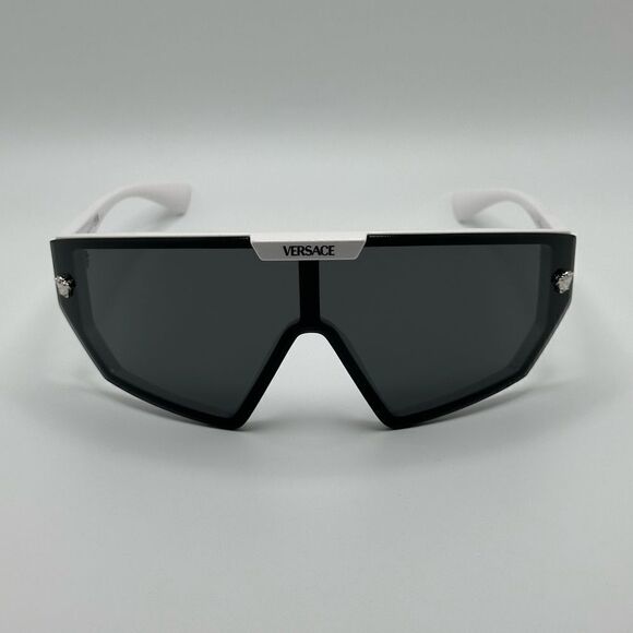 BRAND NEW VERSACE VE4461 White Dark Grey with clip on Mirrored Grey Extra Lens main image 7
